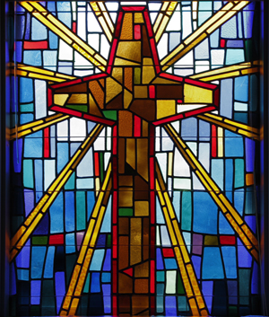 stained glass cross